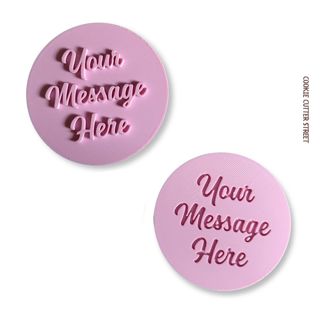 Custom-message-icing-stamp