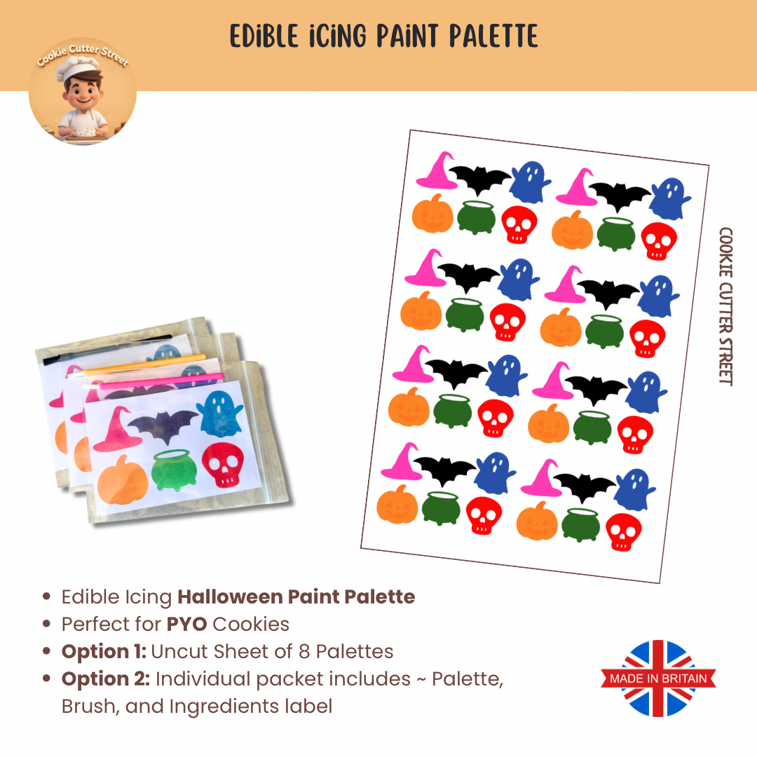 Halloween edible icing paint palettes 