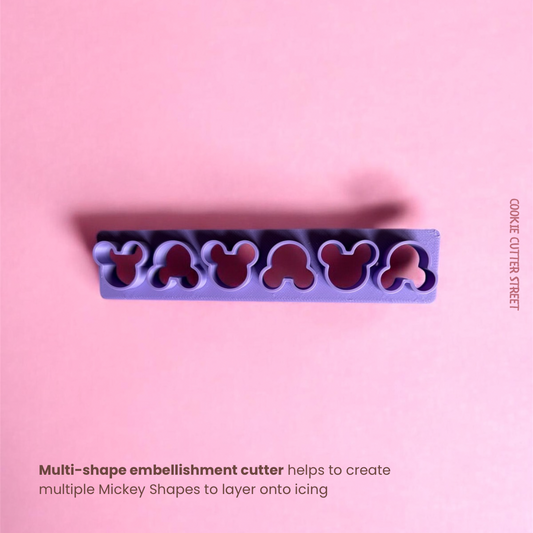 Multi-Shape Cutters For Creating Tiny Icing Embellishment Mickey Detail To Cookies and Cakes