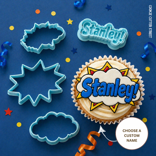 custom-name-comic-cookie-cutter-set-personalised-speech-bubble-starburst-birthday-cookies