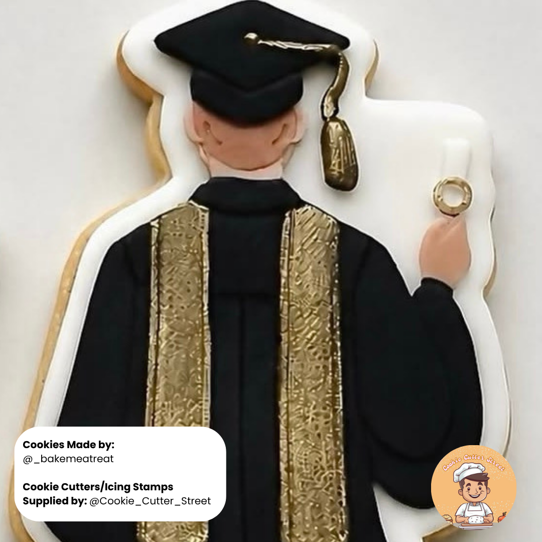 Graduation Cookie Cutters | Graduate Boy, Graduate Girl & Diploma Multi-Level Stamps