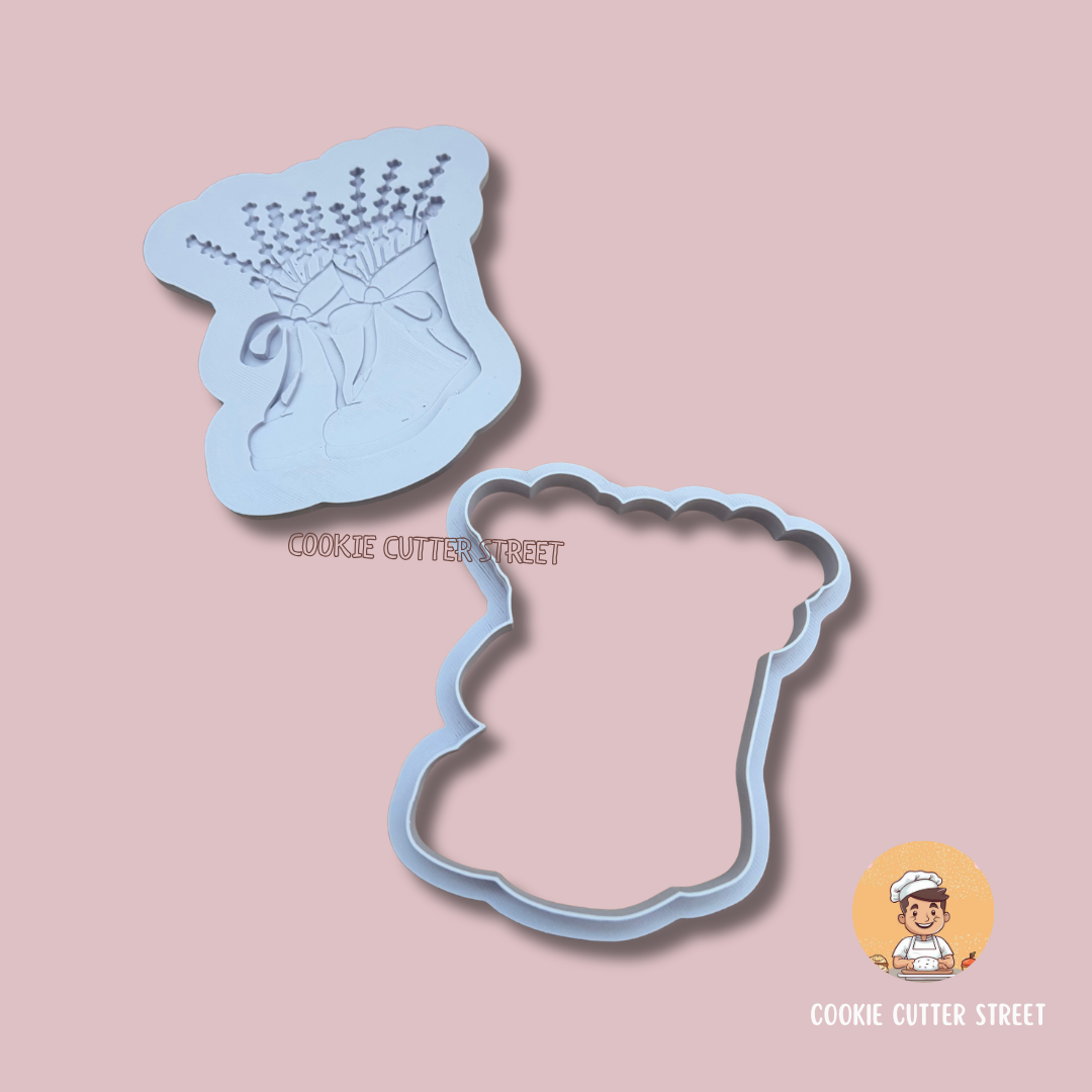 Lavender Dreams Mothers Day Multi-Level Icing Stamps & Cutters For Cookies & Cupcake Toppers