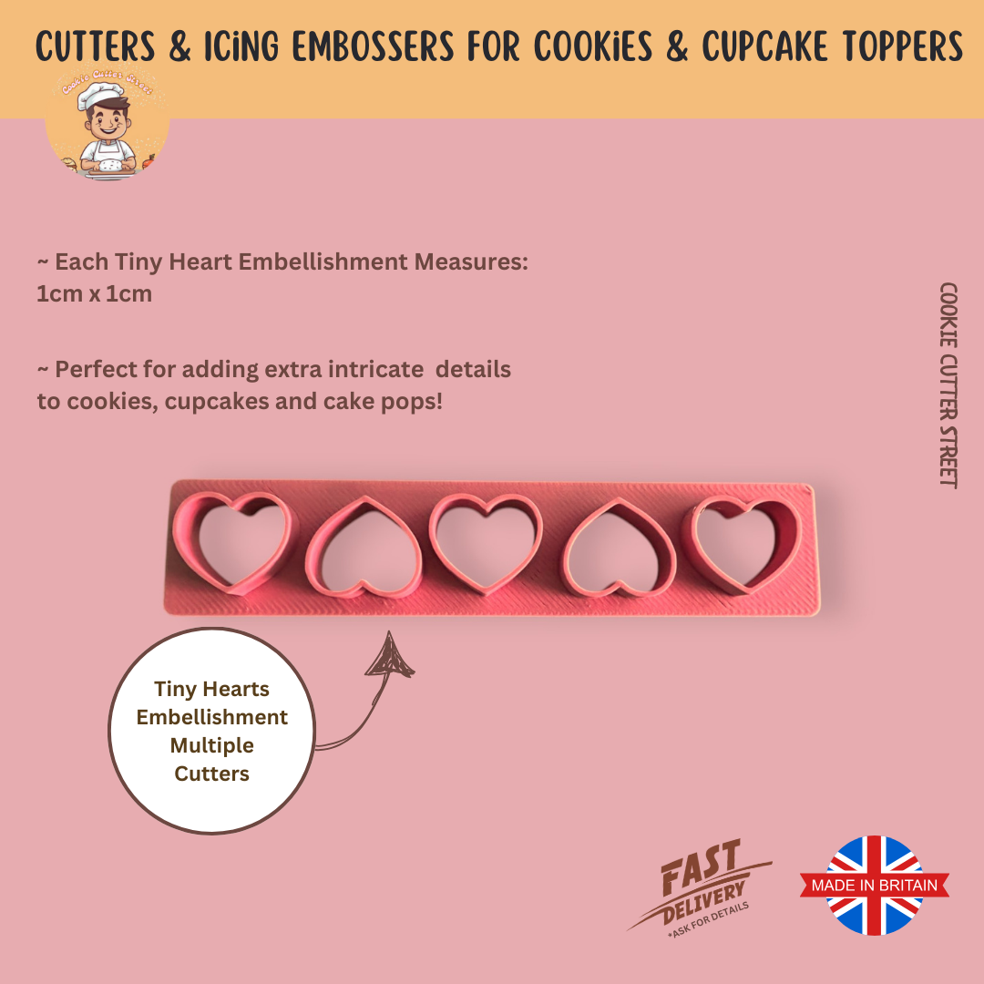 Micro Multiple icing cutter hearts