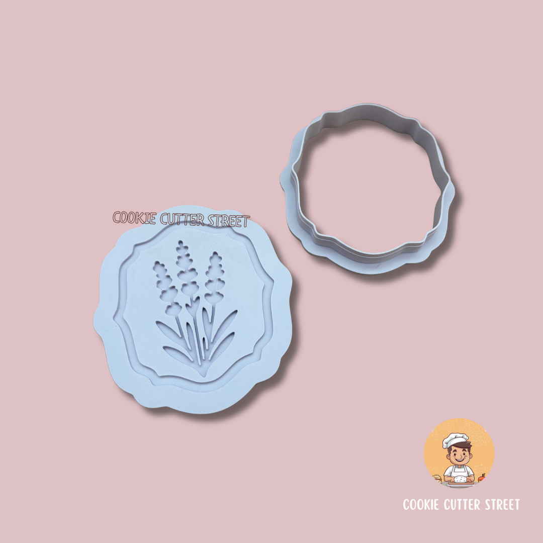 Lavender Dreams Mothers Day Multi-Level Icing Stamps & Cutters For Cookies & Cupcake Toppers