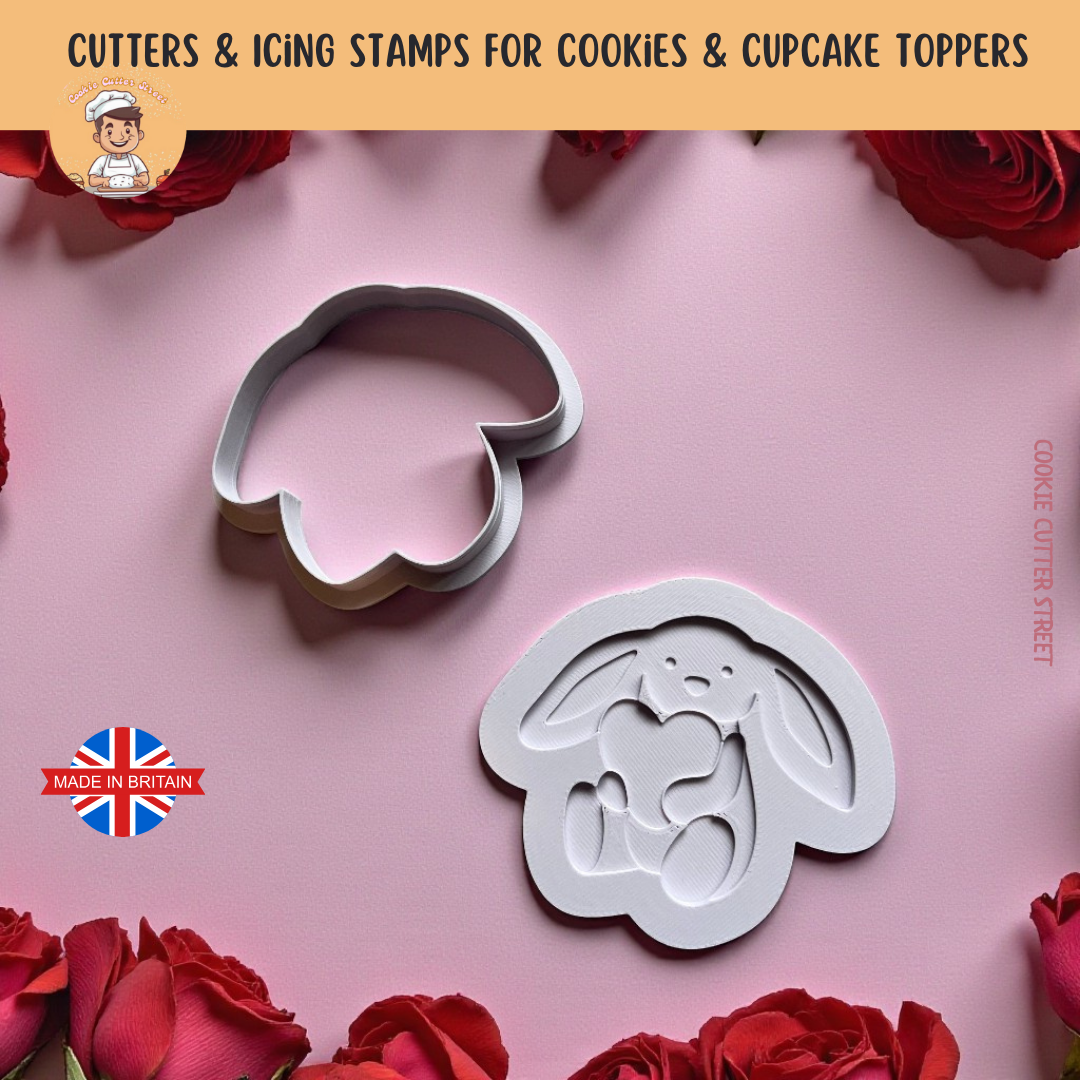 Valentines Jellycat Cookie Cutter Icing Stamp